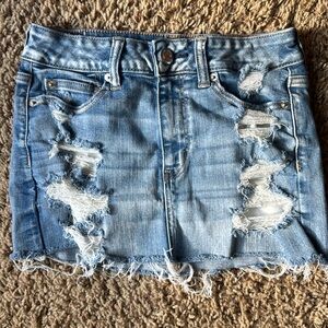 American Eagle Distressed Mini Skirt